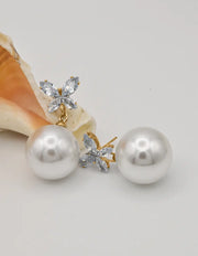 pearl_earrings canada butterfly design with crystals gift for her