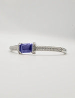 “Scarlet Glow bracelet in Canada featuring rich red crystal centre and premium pavé silver finish.”