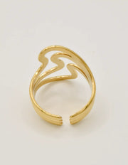 Triple Wave Dual Tone Rings for Women | Montreal Jewellery