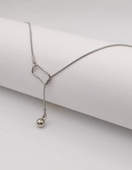 layered silver necklace with pendant, affordable luxury jewelry canada